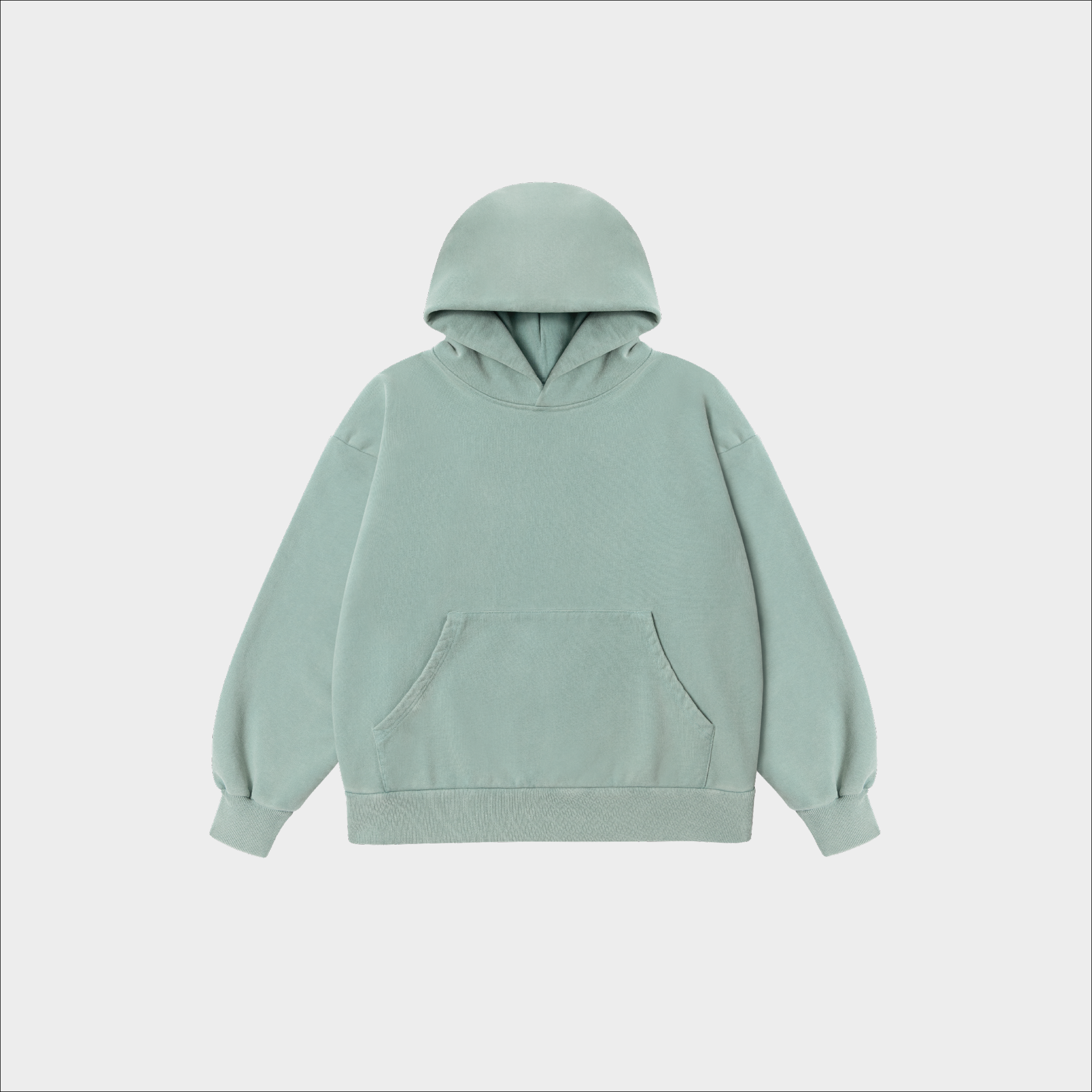 Enzyme Washed Hoodie 'Seafoam' - Frederick Scott