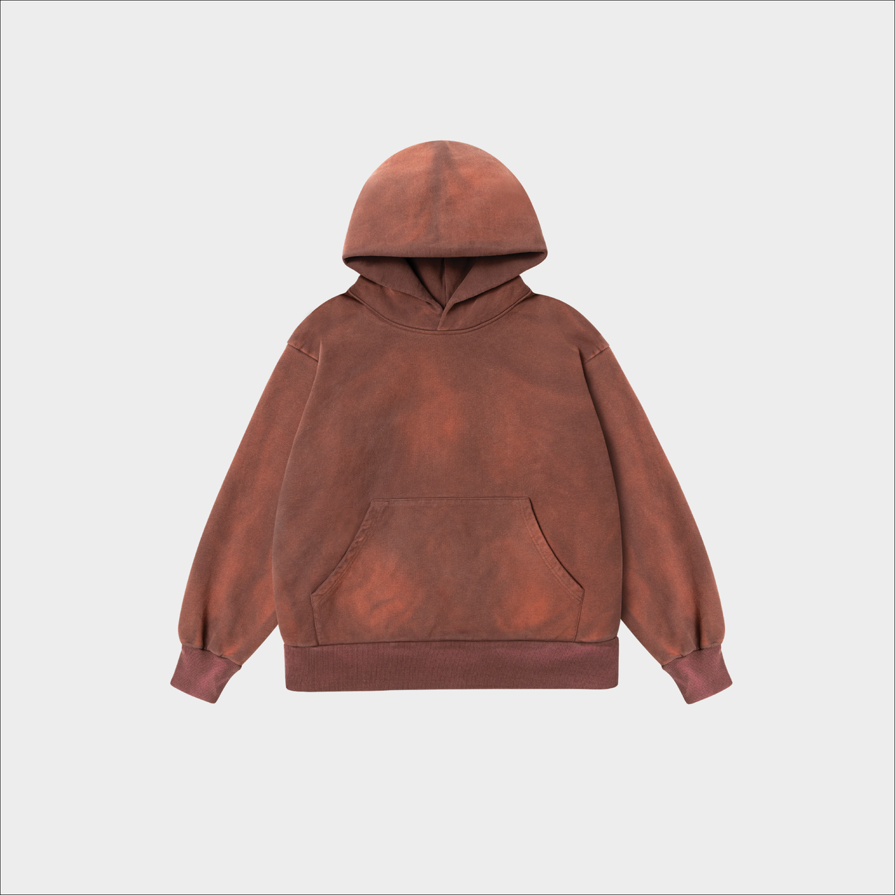 Enzyme Washed Hoodie 'Cocoa'